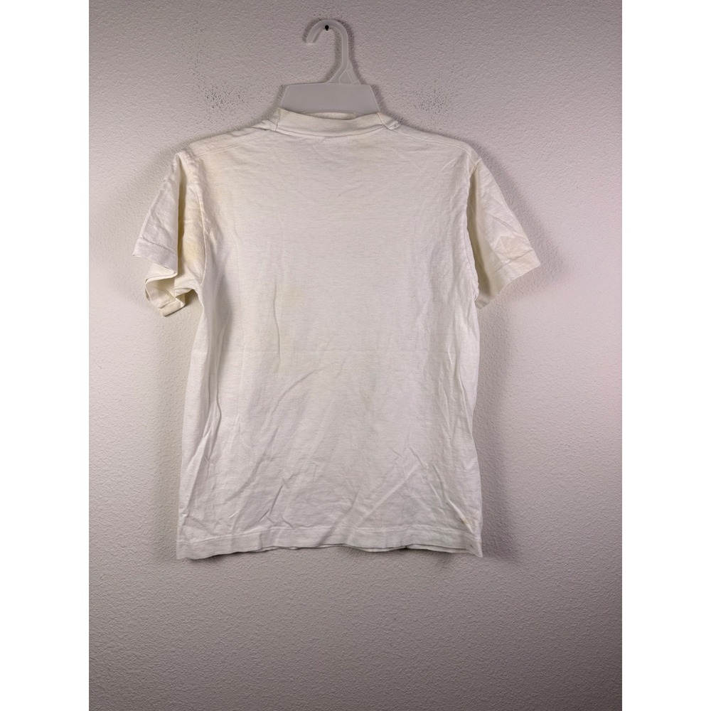 Vintage Fruit of the Loom Kansas Jayhawks T-Shirt White Small USA Single Stitch - Picture 9 of 9